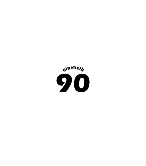ninetieth